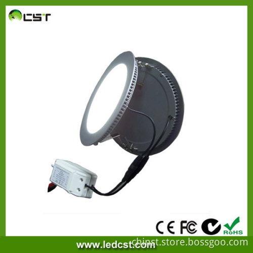 External Constant Current Driver Round Flat Panel Light (CST-PL-R240-24W)